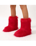 Plush Fur Boots