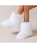 Plush Fur Boots
