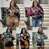 Plush 3D Flowers Jacket