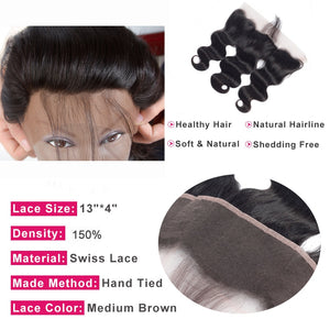 3 Bundle+ Frontal Deal(Body Wave)